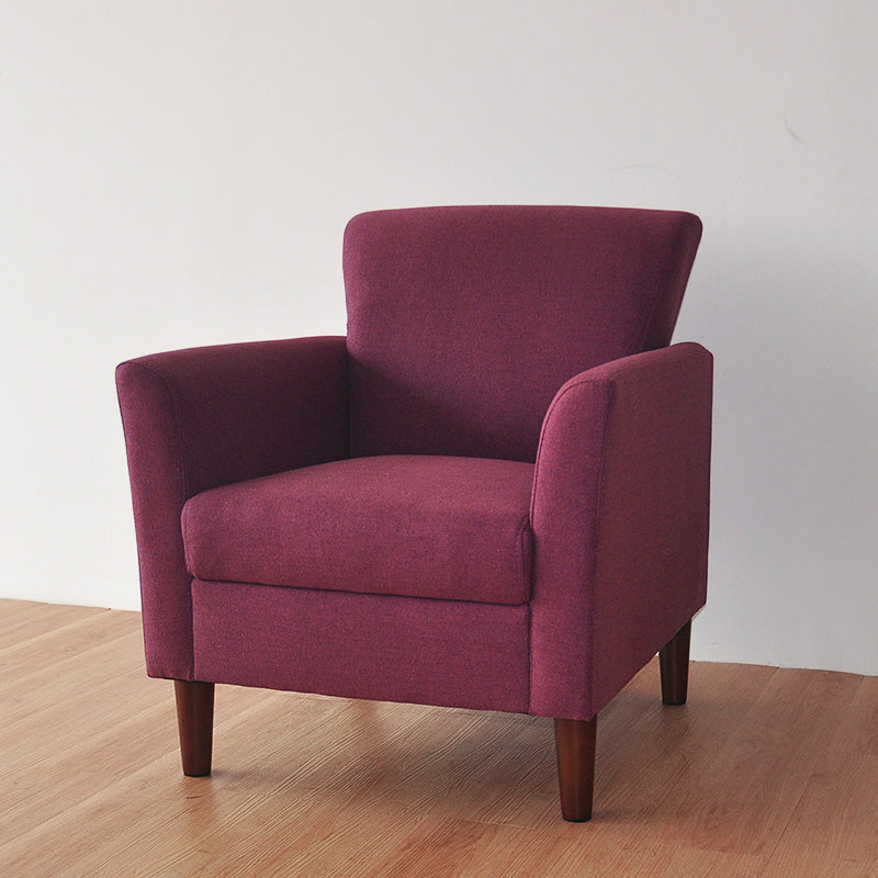 Bedroom Arms Included Basic Four Leg Track Arms Fixed Back Arm Chair