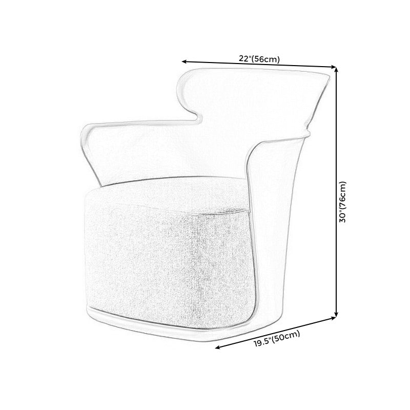 ARMS CHE CREAD CHE SEDIA 27,5 "L x 23,6" W x 29,9 "Hinen sedia per soggiorno