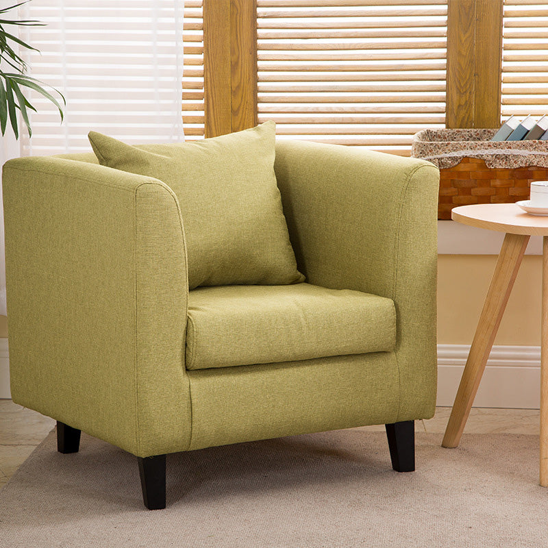 Arms Included Chair 25.5" L x 24"W x 23.6"H Linen Chair for Living Room Clearhalo 'Accent Chairs' 'accent_chairs' 'Chairs & Seating' 'furn' 'furn_accent_chairs' 'Furniture' 'Living Room Furniture' 5102053