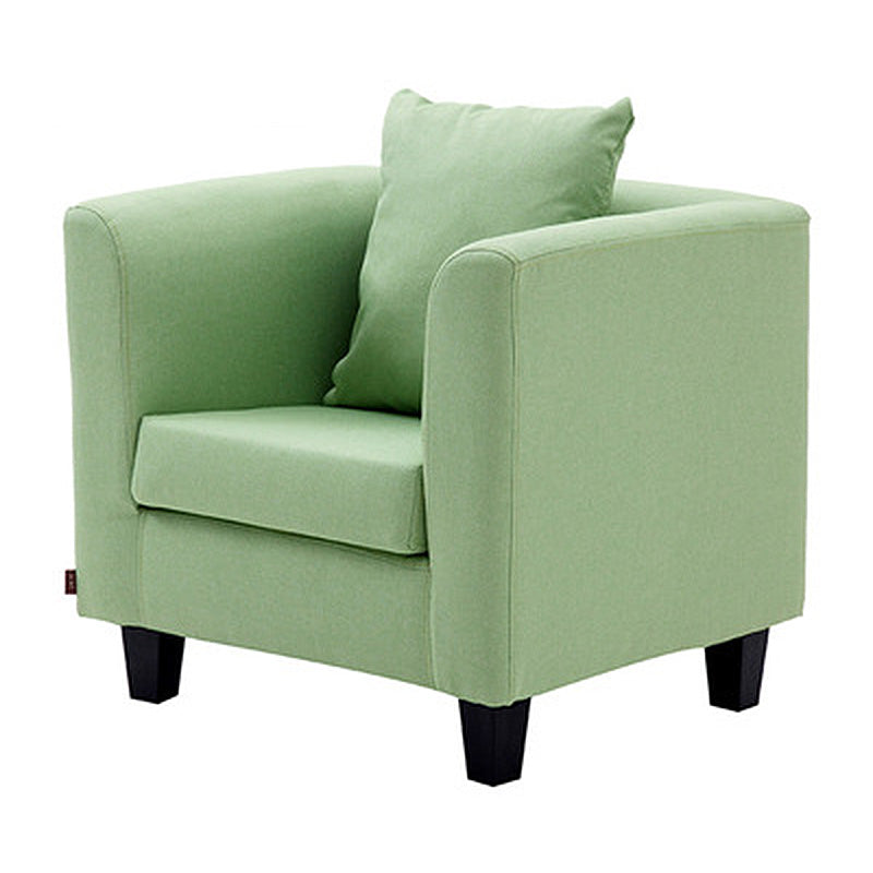 Arms Included Chair 25.5" L x 24"W x 23.6"H Linen Chair for Living Room Light Green Clearhalo 'Accent Chairs' 'accent_chairs' 'Chairs & Seating' 'furn' 'furn_accent_chairs' 'Furniture' 'Living Room Furniture' 5102068