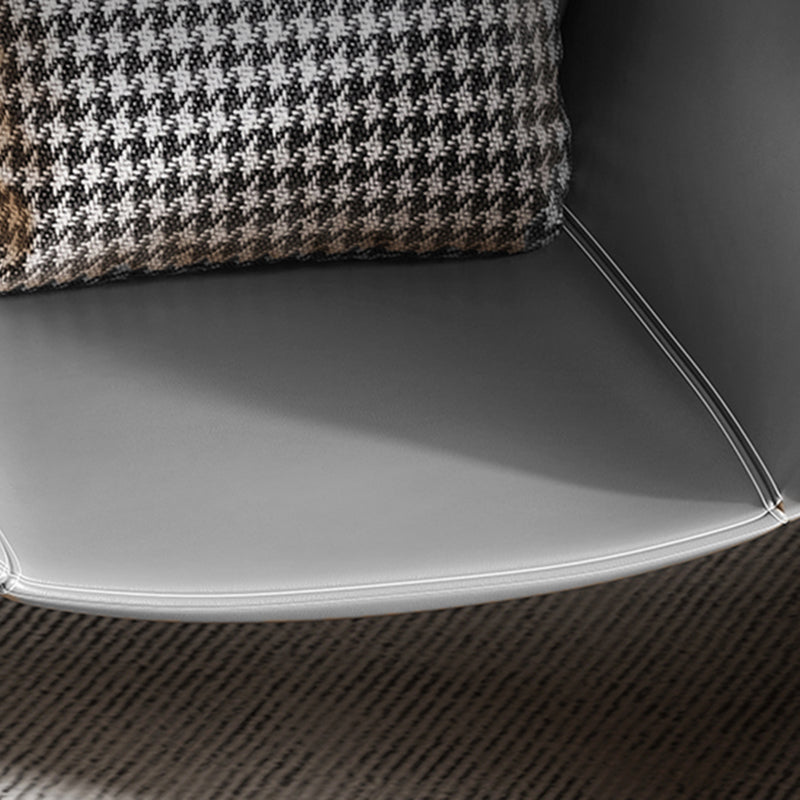 Solid Color Lounge Chair with a Headrest, Modern Accent Chair Clearhalo 'Accent Chairs' 'accent_chairs' 'Chairs & Seating' 'furn' 'furn_accent_chairs' 'Furniture' 'Living Room Furniture' 5102092