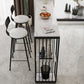 Modern Simple Counter Table 42-inch Height Artificial Marble Top Bar Table Clearhalo 'Bar Furniture' 'Bar Tables' 'bar_tables' 'furn' 'furn_bar_tables' 'Furniture' 'Kitchen & Dining Furniture' 5102230