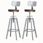 Tabouret de bac à comptoir industriel métallique tabouret de bar réglable avec pivot
