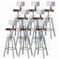 Tabouret de bac à comptoir industriel métallique tabouret de bar réglable avec pivot