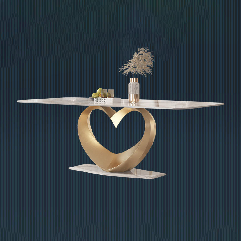 Luxury Sintered Stone Top Dining Set Rectangle 1/2/5/7 Pieces Dining Room Table Set