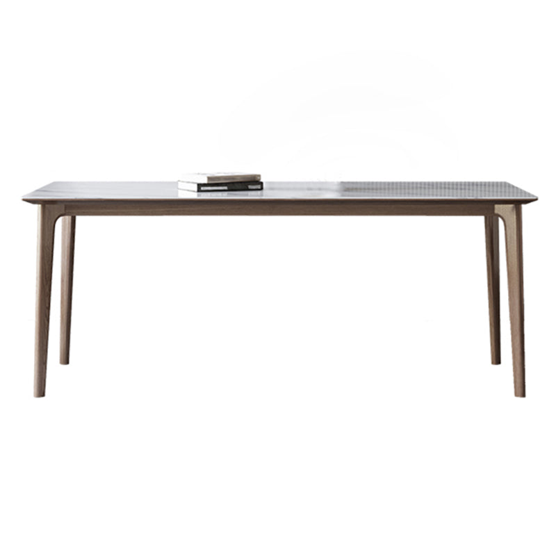 Juego de comedor de piedra sinterizada estilo diseñador, juego de mesa rectangular de 1/3/4/5/7 piezas