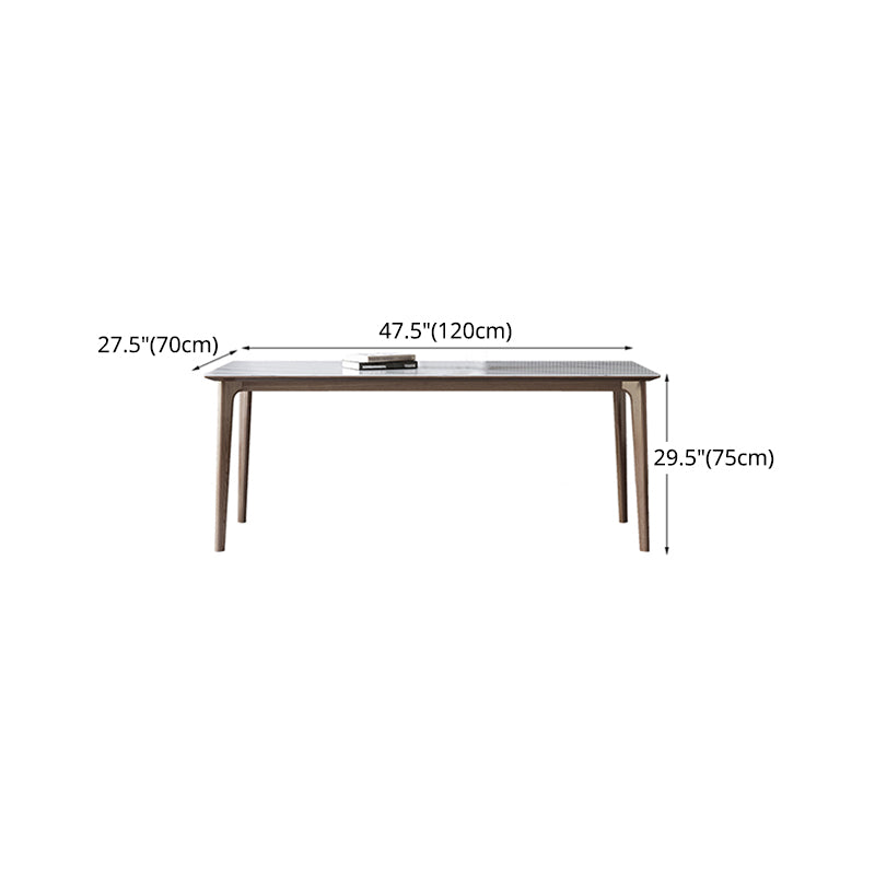 Juego de comedor de piedra sinterizada estilo diseñador, juego de mesa rectangular de 1/3/4/5/7 piezas