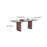 Designer Style Sintered Stone Dining Set Rectangle 1/3/4/5/7 Pieces Dining Table Set