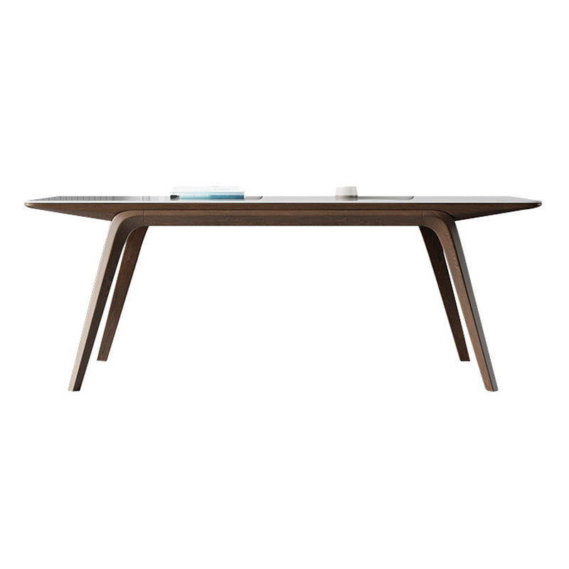 Designer Style Sintered Stone Top Dining Set Rectangle 1/3/4/5/7 Pieces Dining Table Set White 70.9"L x 35.4"W Clearhalo 'Dining Room Sets' 'Dining Tables & Seating' 'dining_room_set' 'furn' 'furn_dining_room_set' 'Furniture' 'Kitchen & Dining Furniture' 5102899