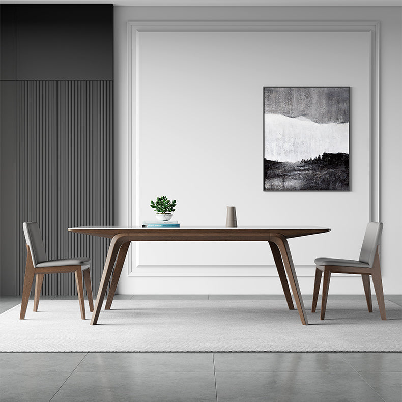 Designer Style Sintered Stone Top Dining Set Rectangle 1/3/4/5/7 Pieces Dining Table Set Clearhalo 'Dining Room Sets' 'Dining Tables & Seating' 'dining_room_set' 'furn' 'furn_dining_room_set' 'Furniture' 'Kitchen & Dining Furniture' 5102905