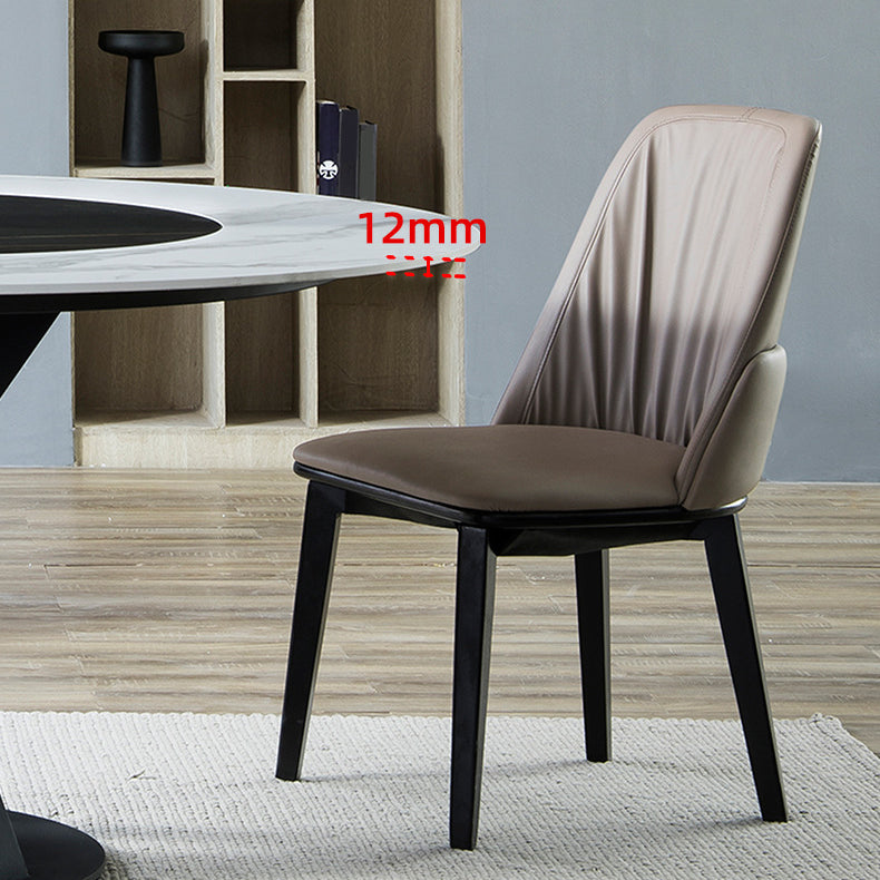 Runder Esstisch-Set aus gesintertem Stein im modernen Stil, 1/4/5/7/9-teiliges Esstisch-Set