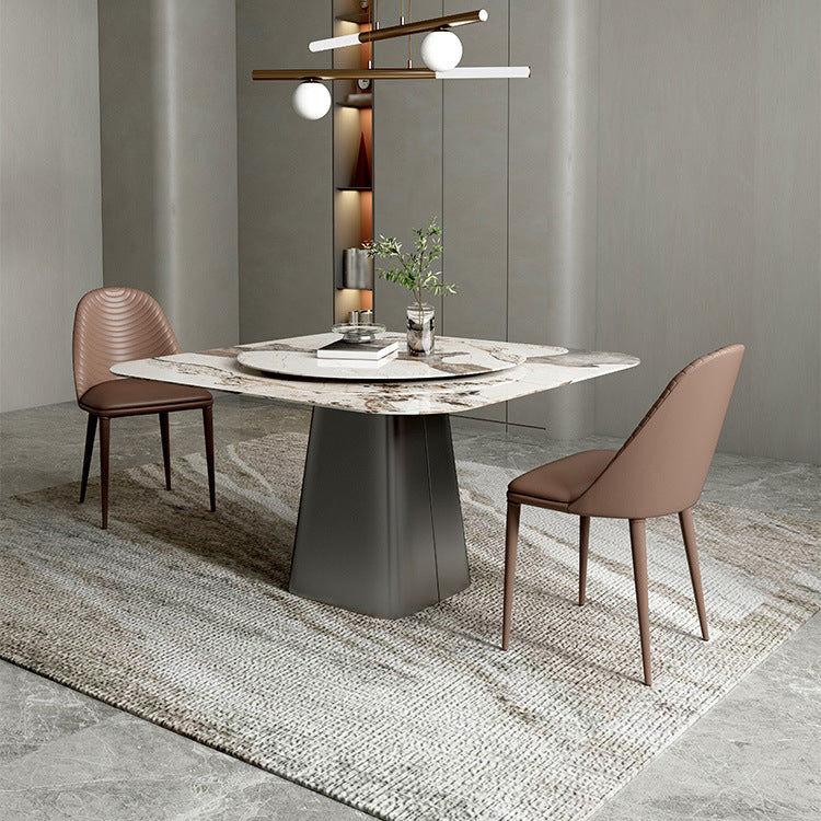 Modern Style Sintered Stone Dining Table Set 1/3/4/5 Pieces Dining Set