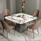 Modern Style Sintered Stone Dining Table Set 1/3/4/5 Pieces Dining Set