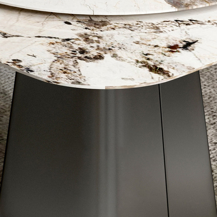 Modern Style Sintered Stone Dining Table Set 1/3/4/5 Pieces Dining Set