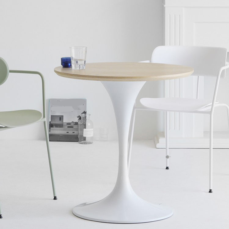 現代的なカジュアルダイニングテーブルラウンドトップディナーテーブルキッチンホーム