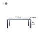 Rectangle Stone Dining Table Contemporary Metal 4 Legs Dining Table Clearhalo 'Dining Tables & Seating' 'Dining Tables' 'dining_table' 'furn' 'furn_dining_table' 'Furniture' 'Kitchen & Dining Furniture' 5103019