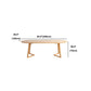 Mesa de comedor de madera maciza oval