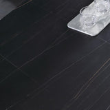 Mesa de comedor de piedra simple mesa de comedor de metal para sala de estar