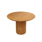Modern Pedestal Casual Dining Table Solid Wood Round Dinner Room Kitchen Table Dark Wood Without Chairs Clearhalo 'Dining Tables & Seating' 'Dining Tables' 'dining_table' 'furn' 'furn_dining_table' 'Furniture' 'Kitchen & Dining Furniture' 5103106