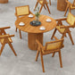 Modern Pedestal Casual Dining Table Solid Wood Round Dinner Room Kitchen Table Clearhalo 'Dining Tables & Seating' 'Dining Tables' 'dining_table' 'furn' 'furn_dining_table' 'Furniture' 'Kitchen & Dining Furniture' 5103111