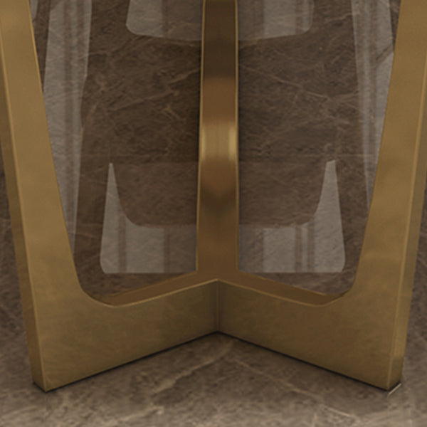 Muebles tradicionales de muebles de rectángulo de lujo Mesa de la base de caballete de mármol