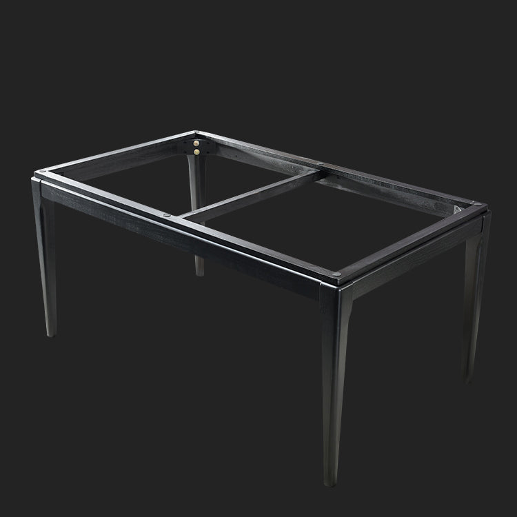 Rectangle Retro Modern Dining Table 4 Legs White Fixed Table of Sintered Stone Clearhalo 'Dining Tables & Seating' 'Dining Tables' 'dining_table' 'furn' 'furn_dining_table' 'Furniture' 'Kitchen & Dining Furniture' 5103232