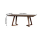 Rectangle Dining Table with Double Pedestal Modern Pine Wood Table for Restaurant Clearhalo 'Dining Tables & Seating' 'Dining Tables' 'dining_table' 'furn' 'furn_dining_table' 'Furniture' 'Kitchen & Dining Furniture' 5103280