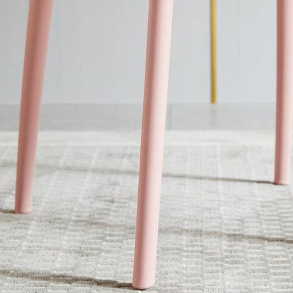 Glam Style Open Back Side Chair Plastic Stackable Dining Chair for Indoor Clearhalo 'Dining Chairs' 'Dining Tables & Seating' 'dining_chair' 'furn' 'furn_dining_chair' 'Furniture' 'Kitchen & Dining Furniture' 5103301