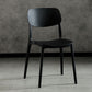 Glam Style Open Back Side Chair Plastic Stackable Dining Chair for Indoor Black Clearhalo 'Dining Chairs' 'Dining Tables & Seating' 'dining_chair' 'furn' 'furn_dining_chair' 'Furniture' 'Kitchen & Dining Furniture' 5103316