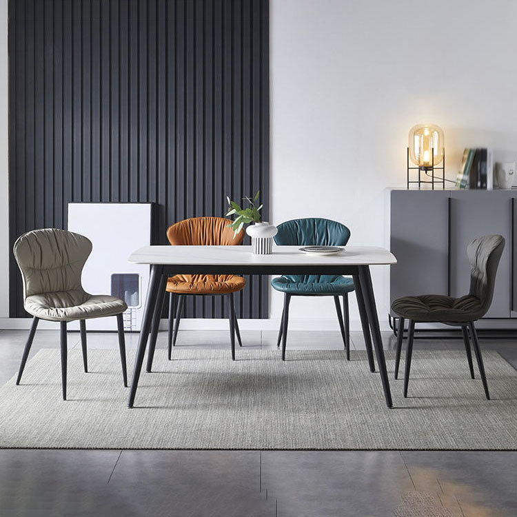 Chaise industrielle sans arme sans arme solide à salle à manger de salle de cuisine chaise