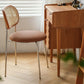 Silla de comedor de caña contemporánea para comedor de cuero falso