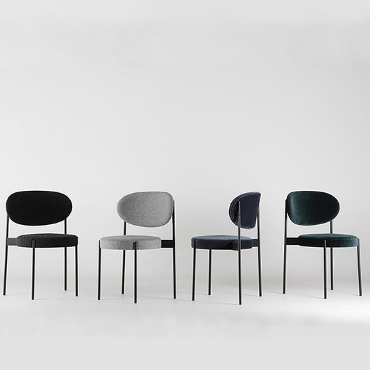 Chaise de salle à manger à dos ouvert contemporain chaise latérale rembourrée