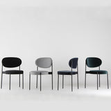 Chaise de salle à manger à dos ouvert contemporain chaise latérale rembourrée