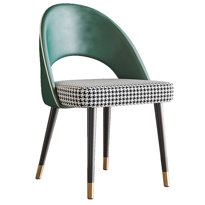 Sedia da pranzo aperta contemporanea sedia imbottita per sala da pranzo