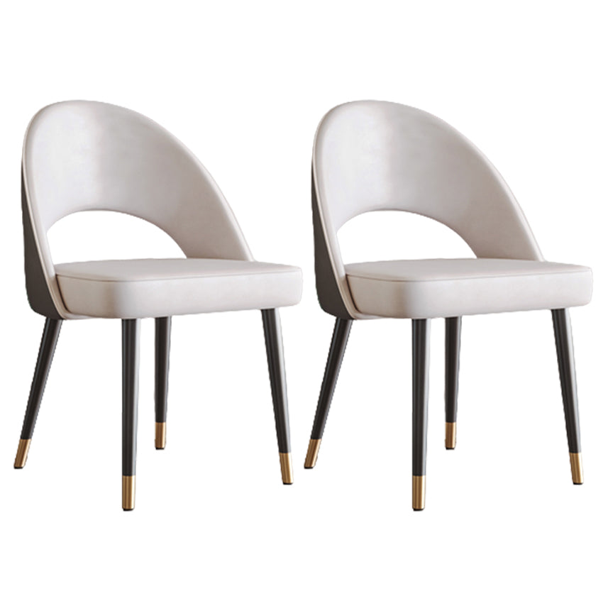 Sedia da pranzo aperta contemporanea sedia imbottita per sala da pranzo