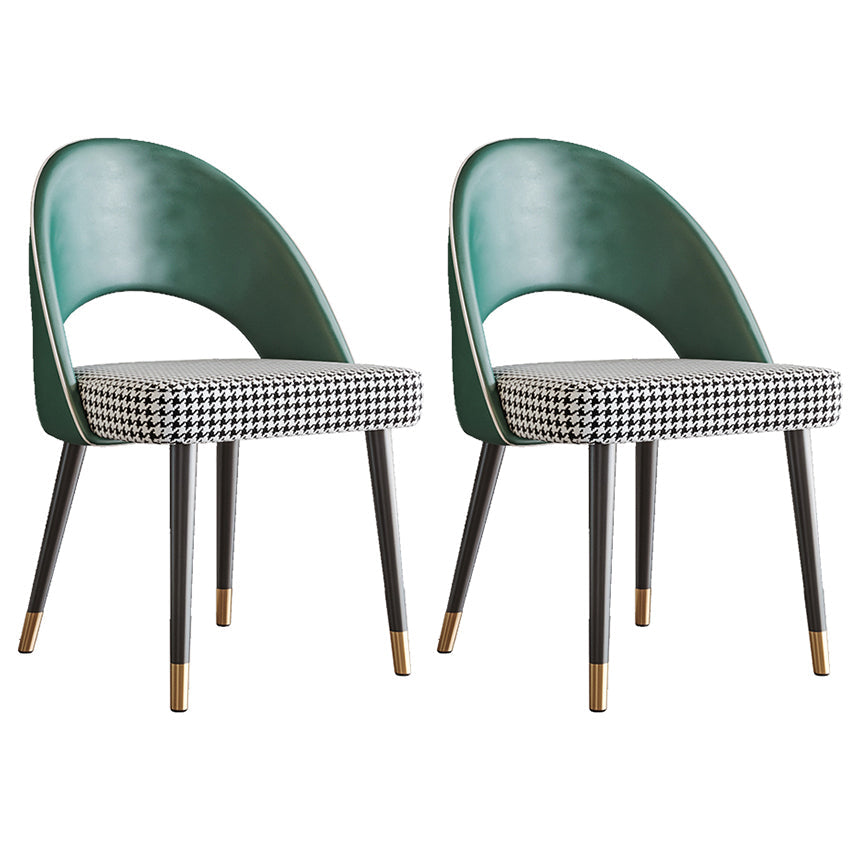 Sedia da pranzo aperta contemporanea sedia imbottita per sala da pranzo