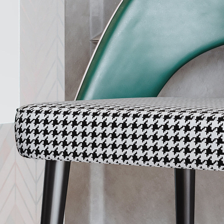 Sedia da pranzo aperta contemporanea sedia imbottita per sala da pranzo