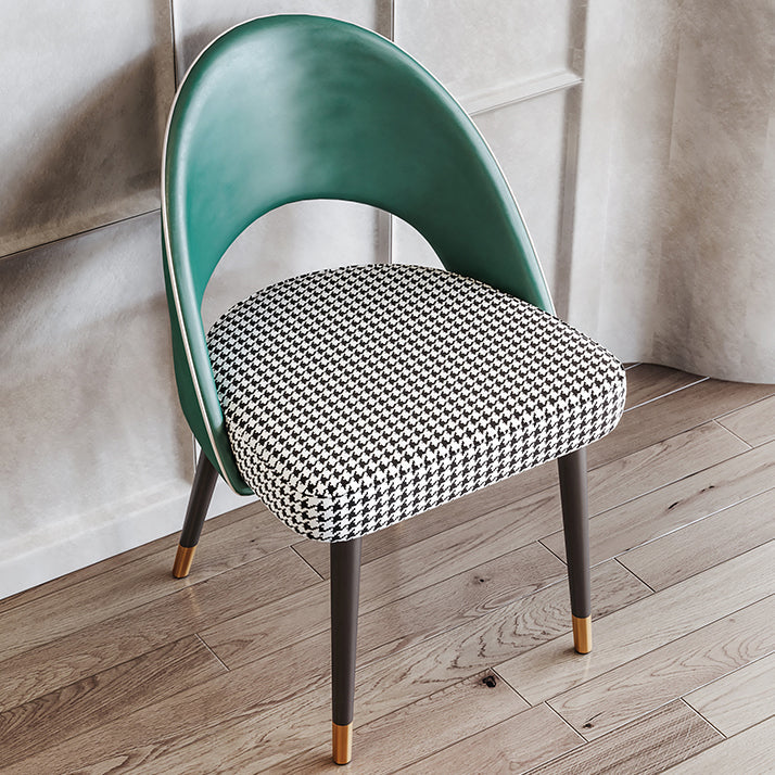 Sedia da pranzo aperta contemporanea sedia imbottita per sala da pranzo