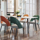 Sedia da pranzo aperta contemporanea sedia imbottita per sala da pranzo