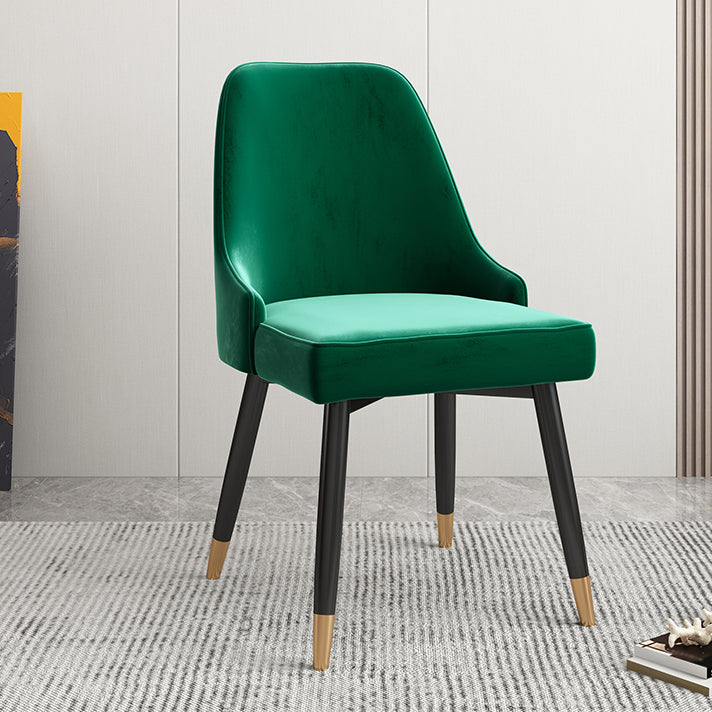 Silla de comedor Parsons contemporánea, silla lateral tapizada para comedor