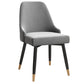 Silla de comedor Parsons contemporánea, silla lateral tapizada para comedor