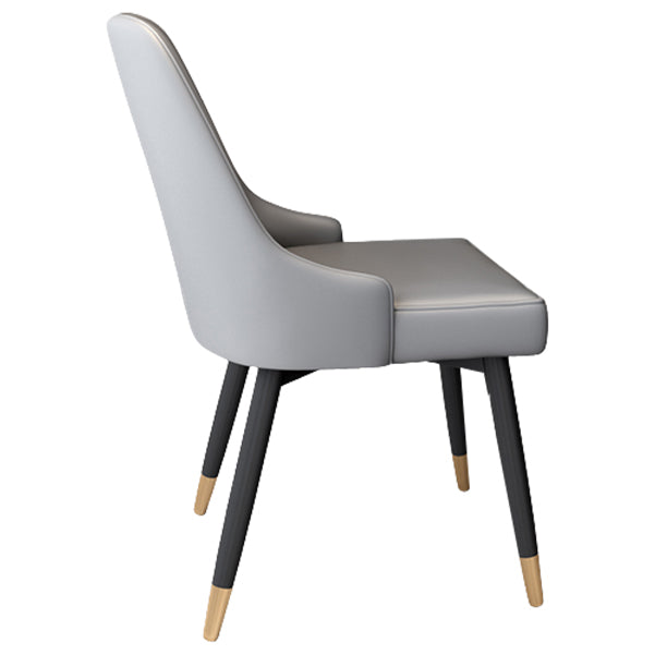 Silla de comedor Parsons contemporánea, silla lateral tapizada para comedor