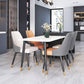 Silla de comedor Parsons contemporánea, silla lateral tapizada para comedor