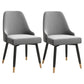 Silla de comedor Parsons contemporánea, silla lateral tapizada para comedor