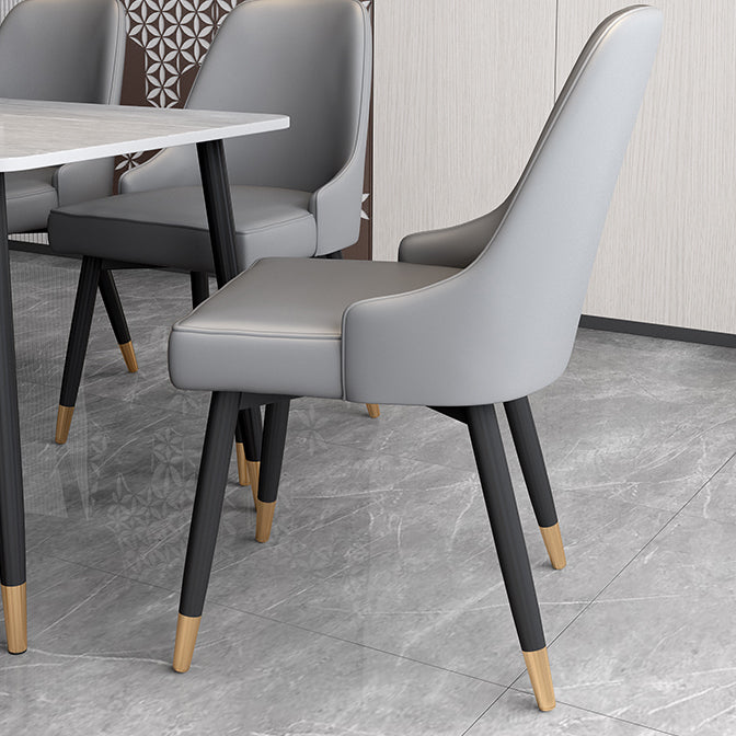 Silla de comedor Parsons contemporánea, silla lateral tapizada para comedor