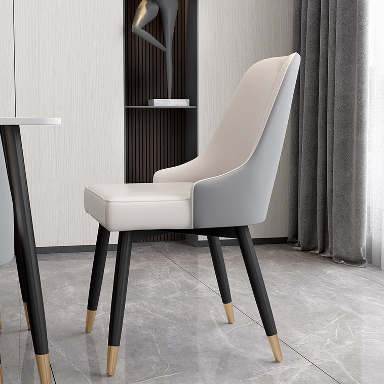 Silla de comedor Parsons contemporánea, silla lateral tapizada para comedor