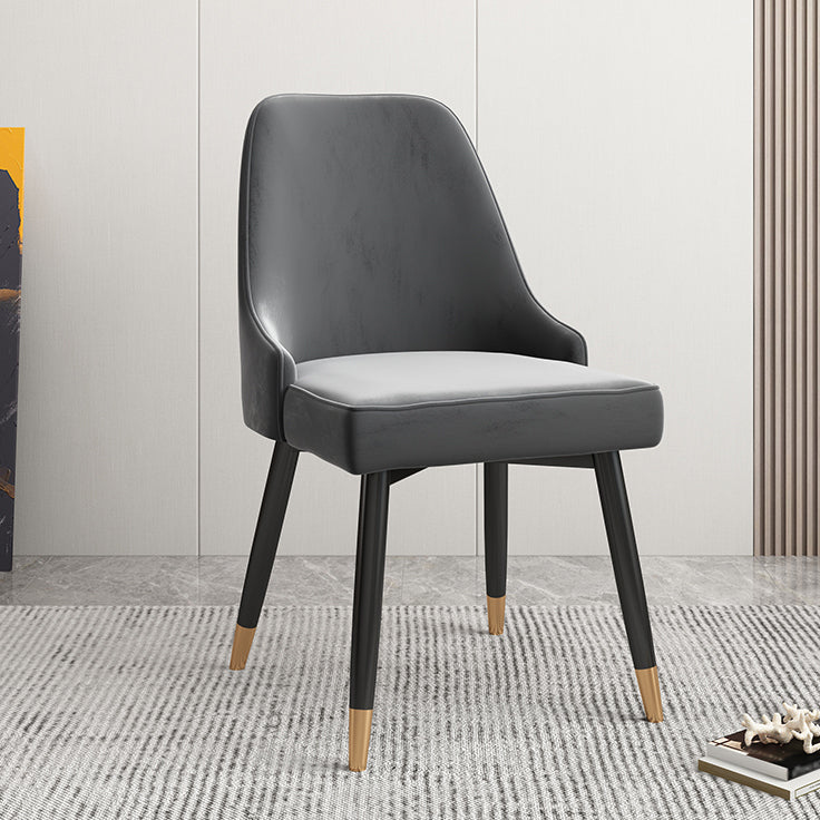Silla de comedor Parsons contemporánea, silla lateral tapizada para comedor