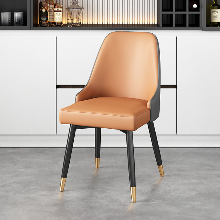 Silla de comedor Parsons contemporánea, silla lateral tapizada para comedor