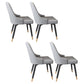 Silla de comedor Parsons contemporánea, silla lateral tapizada para comedor
