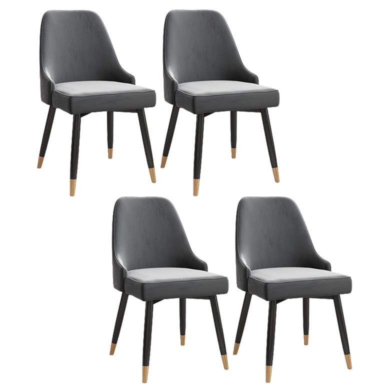 Silla de comedor Parsons contemporánea, silla lateral tapizada para comedor